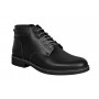 Ghete barbati casual, din piele naturala, cu siret, imblanite, negru, GKR Imperia - GKR65N